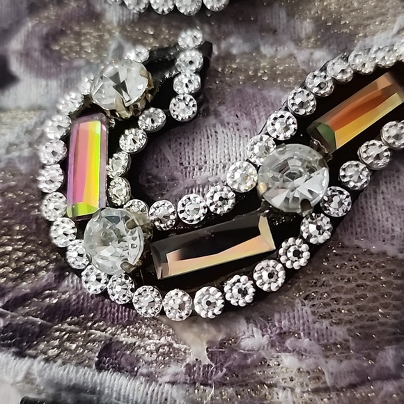 KISS Hat/ Baseball Cap Adjustable. Clear & Multi Colored Rhinestones - Picture 5 of 6